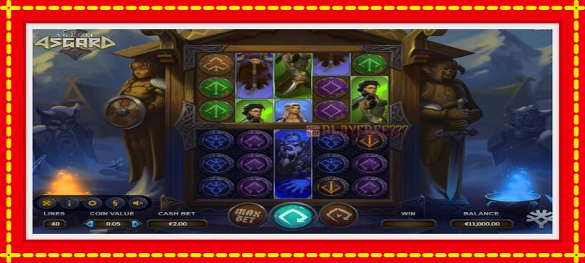 Slot machine Age of Asgard with access to free game online, picture 1