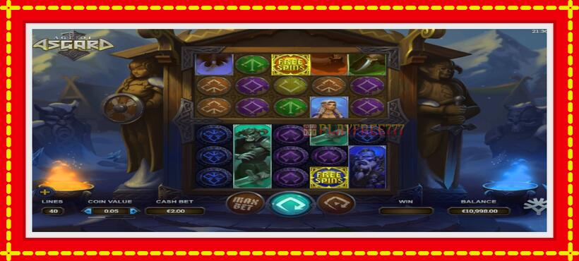 Slot machine Age of Asgard with access to free game online, picture 2