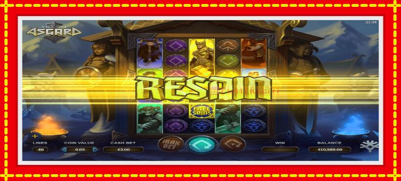 Slot machine Age of Asgard with access to free game online, picture 3