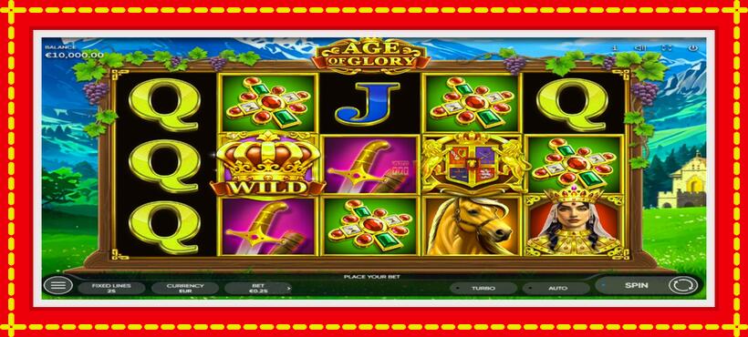 Slot machine Age of Glory with access to free game online, picture 1