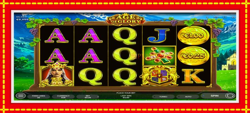 Slot machine Age of Glory with access to free game online, picture 4