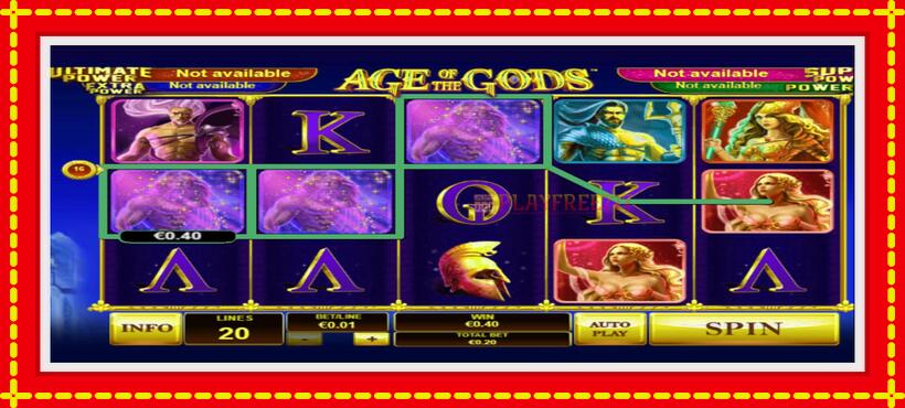 Slot machine Age Of The Gods with access to free game online, picture 3