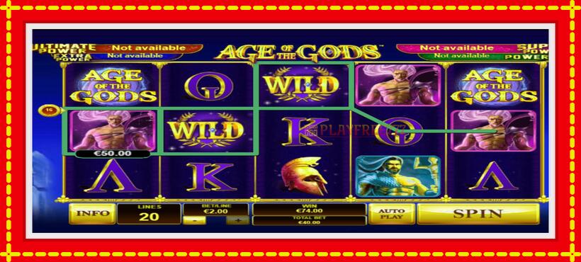 Slot machine Age Of The Gods with access to free game online, picture 4