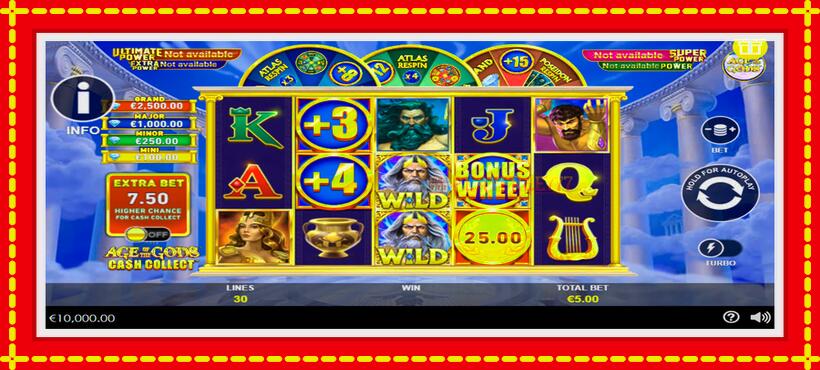 Slot machine Age of the Gods Cash Collect with access to free game online, picture 1