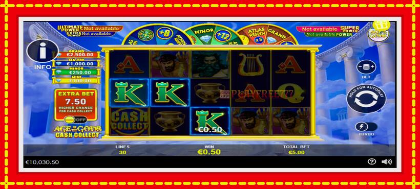 Slot machine Age of the Gods Cash Collect with access to free game online, picture 2