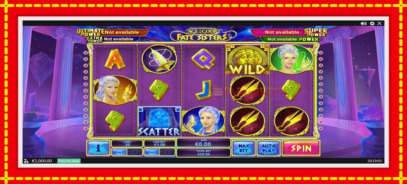 Slot machine Age of the Gods Fate Sisters with access to free game online, picture 1