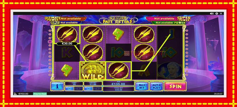 Slot machine Age of the Gods Fate Sisters with access to free game online, picture 3