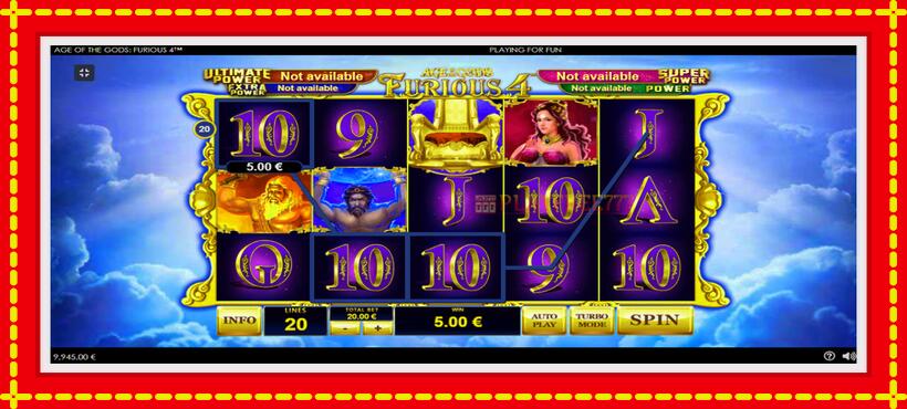 Slot machine Age of the Gods Furious Four with access to free game online, picture 3