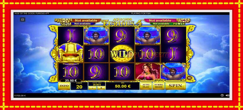 Slot machine Age of the Gods Furious Four with access to free game online, picture 4