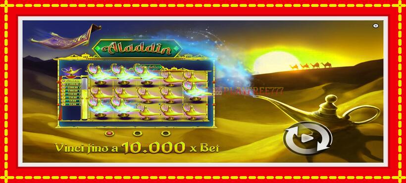 Slot machine Aladdin with access to free game online, picture 1