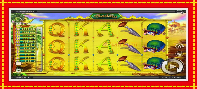 Slot machine Aladdin with access to free game online, picture 2