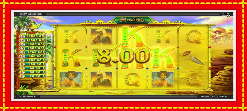 Slot machine Aladdin with access to free game online, picture 3