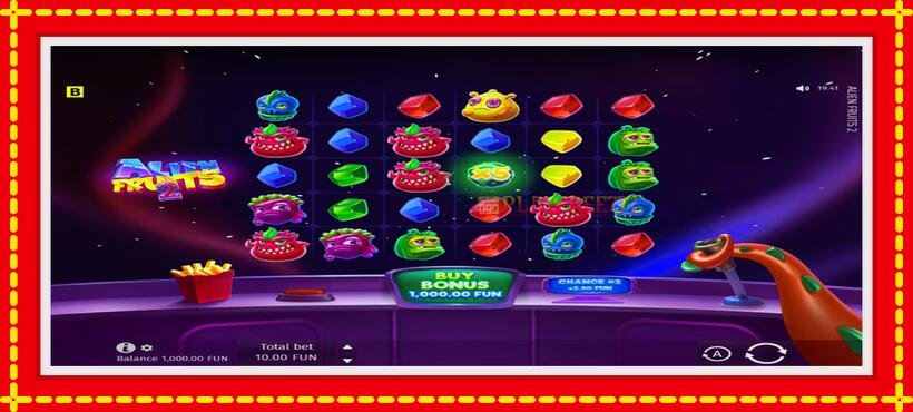 Slot machine Alien Fruits 2 with access to free game online, picture 2