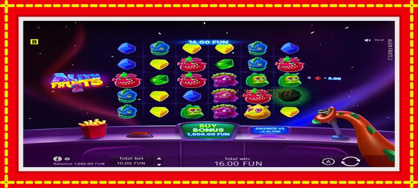 Slot machine Alien Fruits 2 with access to free game online, picture 3