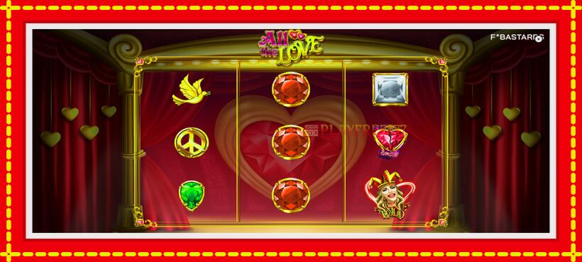 Slot machine All the Love with access to free game online, picture 2