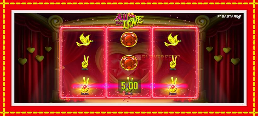 Slot machine All the Love with access to free game online, picture 3