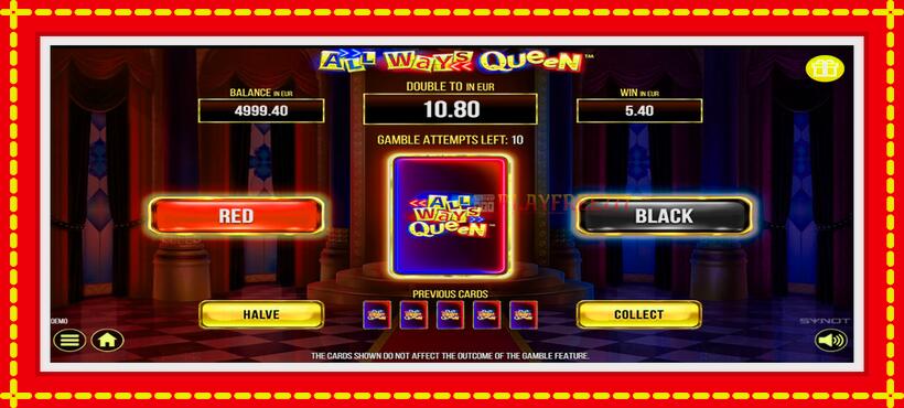 Slot machine All Ways Queen with access to free game online, picture 4