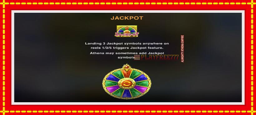 Slot machine Almighty Athena Empire with access to free game online, picture 4