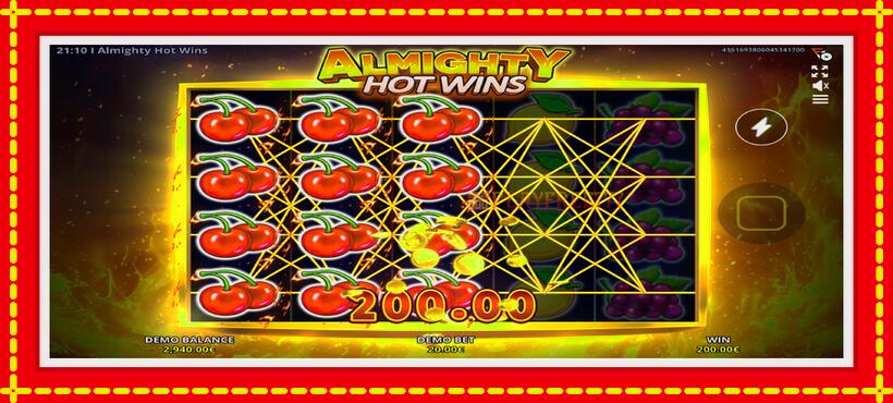 Slot machine Almighty Hot Wins with access to free game online, picture 2