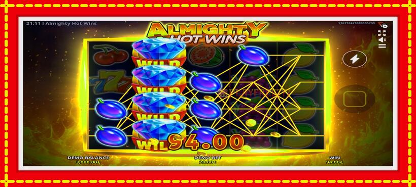 Slot machine Almighty Hot Wins with access to free game online, picture 4