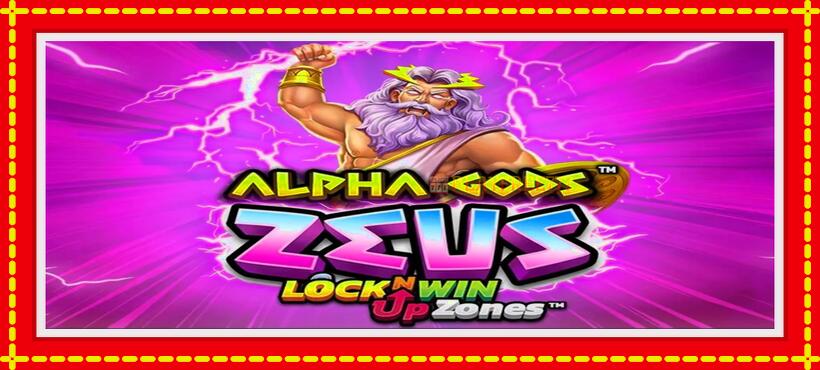 Slot machine Alpha Gods: Zeus with access to free game online, picture 1