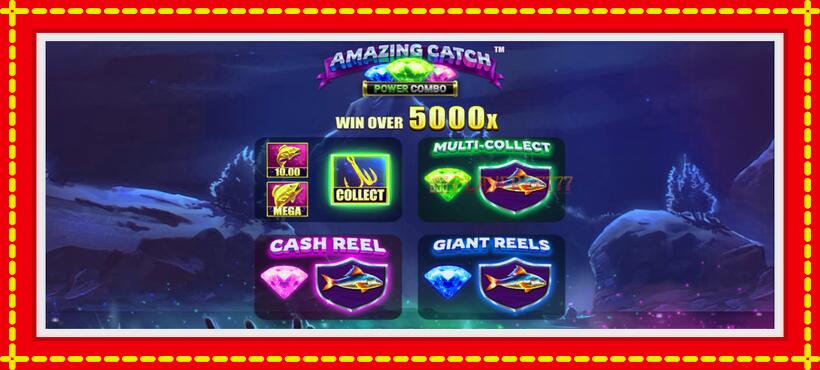 Slot machine Amazing Catch Power Combo with access to free game online, picture 1