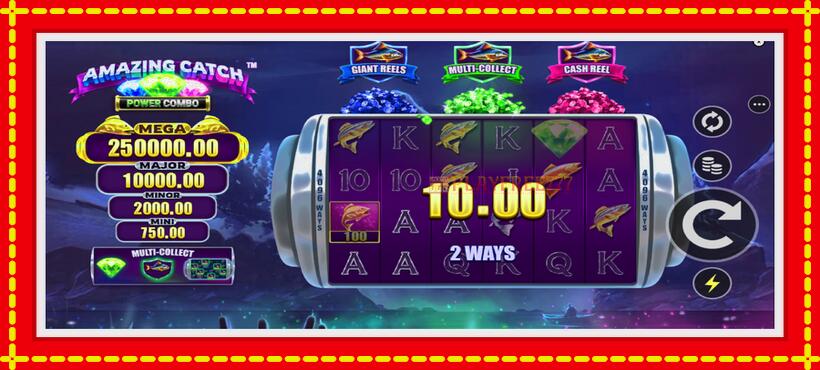 Slot machine Amazing Catch Power Combo with access to free game online, picture 3