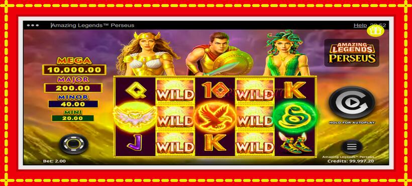 Slot machine Amazing Legends Perseus with access to free game online, picture 1