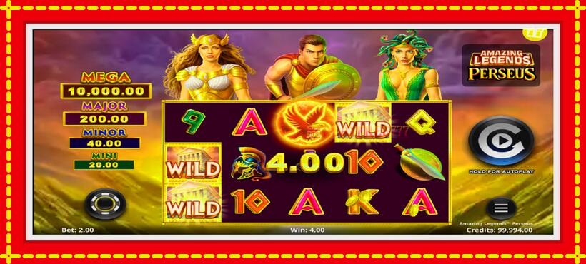 Slot machine Amazing Legends Perseus with access to free game online, picture 2