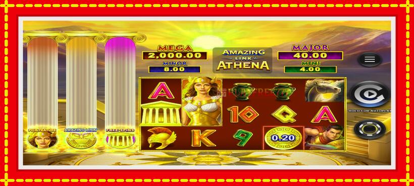 Slot machine Amazing Link Athena with access to free game online, picture 2