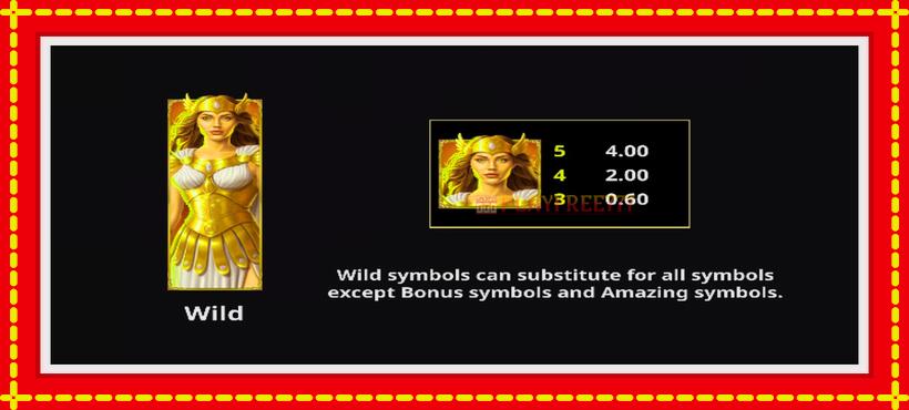 Slot machine Amazing Link Athena with access to free game online, picture 6