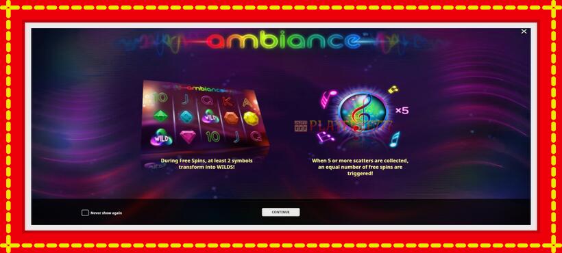 Slot machine Ambiance with access to free game online, picture 1