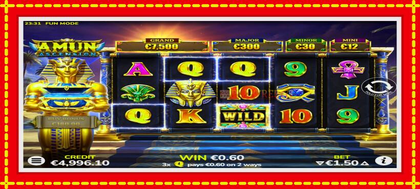 Slot machine Amun Ascension with access to free game online, picture 3