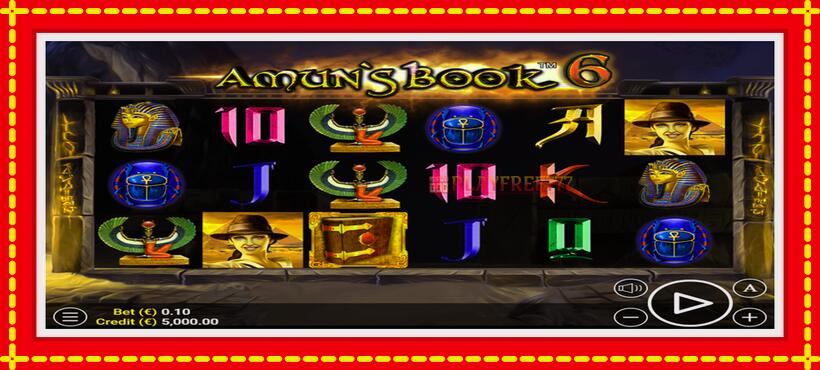 Slot machine Amuns Book 6 with access to free game online, picture 1