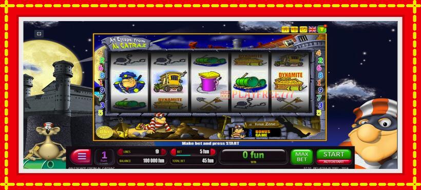 Slot machine An Escape from Alcatraz with access to free game online, picture 1