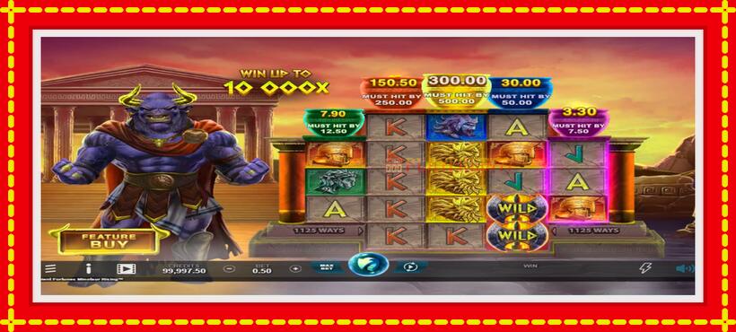 Slot machine Ancient Fortunes Minotaur Rising with access to free game online, picture 2