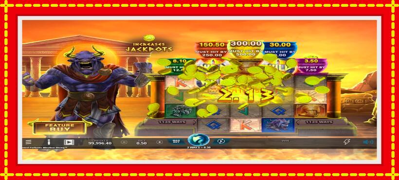 Slot machine Ancient Fortunes Minotaur Rising with access to free game online, picture 3