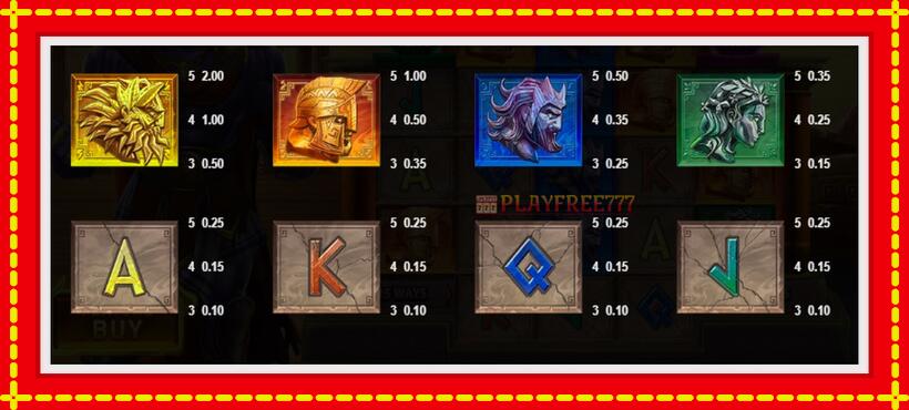 Slot machine Ancient Fortunes Minotaur Rising with access to free game online, picture 4