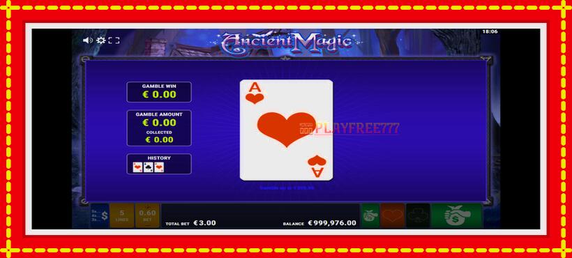 Slot machine Ancient Magic with access to free game online, picture 3