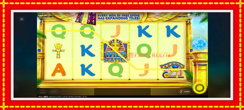 Slot machine Ancient Script with access to free game online, picture 5