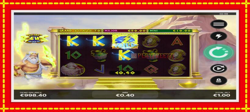 Slot machine Angry Zeus Jackpot with access to free game online, picture 3