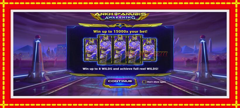 Slot machine Ankh of Anubis Awakening with access to free game online, picture 1