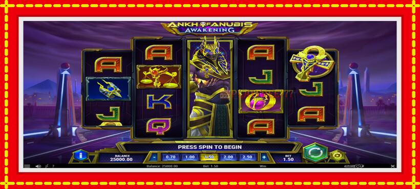 Slot machine Ankh of Anubis Awakening with access to free game online, picture 2