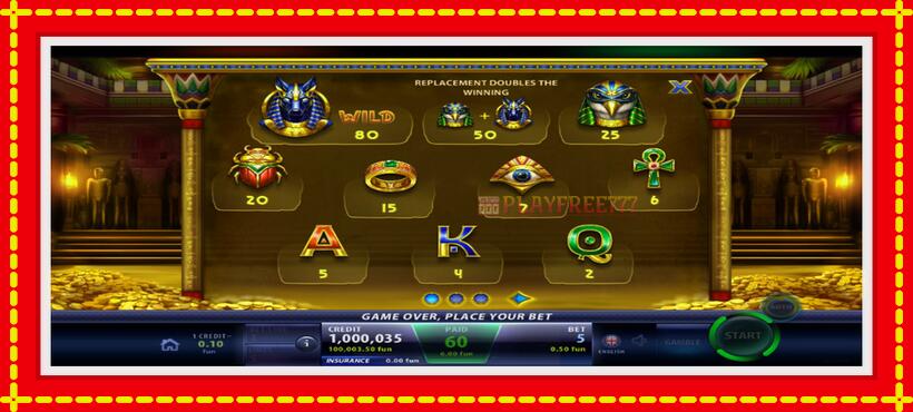 Slot machine Anubis Spell with access to free game online, picture 3