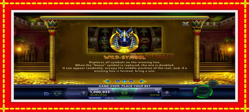 Slot machine Anubis Spell with access to free game online, picture 4