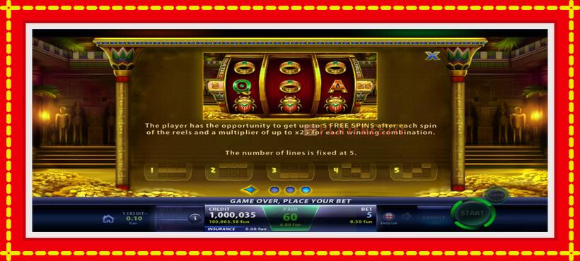 Slot machine Anubis Spell with access to free game online, picture 5