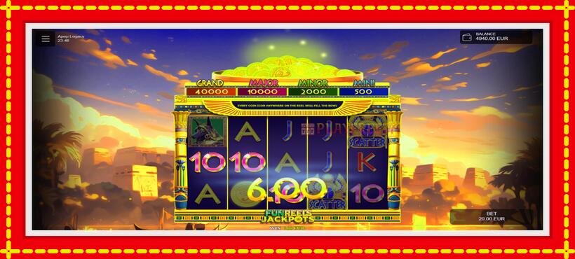 Slot machine Apep Legacy with access to free game online, picture 2