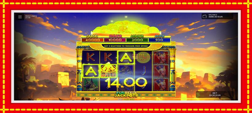 Slot machine Apep Legacy with access to free game online, picture 3