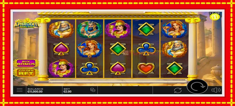 Slot machine Aphrodite Goes Wild RushingWilds with access to free game online, picture 1