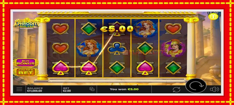 Slot machine Aphrodite Goes Wild RushingWilds with access to free game online, picture 4